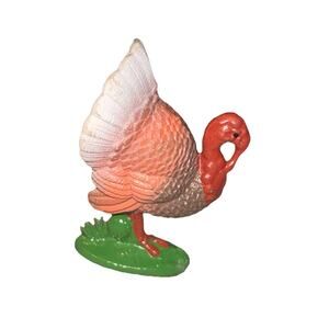Vintage Hard Plastic Turkey Figurines Miniatures Dollhouse Or Diorama China